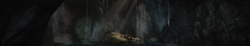 Tomb Raider Eyefinity ビデオ ゲーム トリプル スクリーン - 解像度:、バットマン 5760X1080 高画質の壁紙