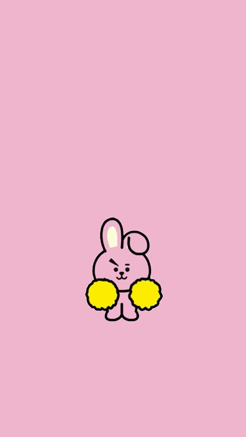 Pinkish Tough Bunny COOKY HD phone wallpaper
