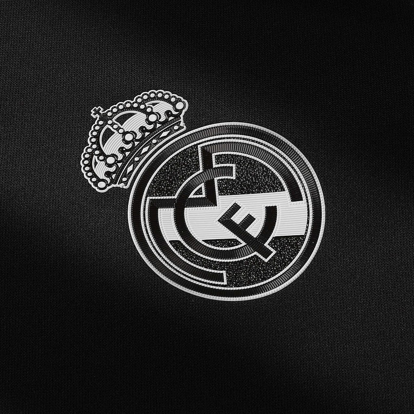 Full Real Madrid Logo, Real Madrid Black HD phone wallpaper