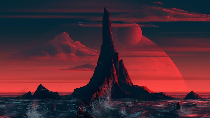 Red Island Resolution , Artist , , and Background, Cool 1600 X 900 HD wallpaper