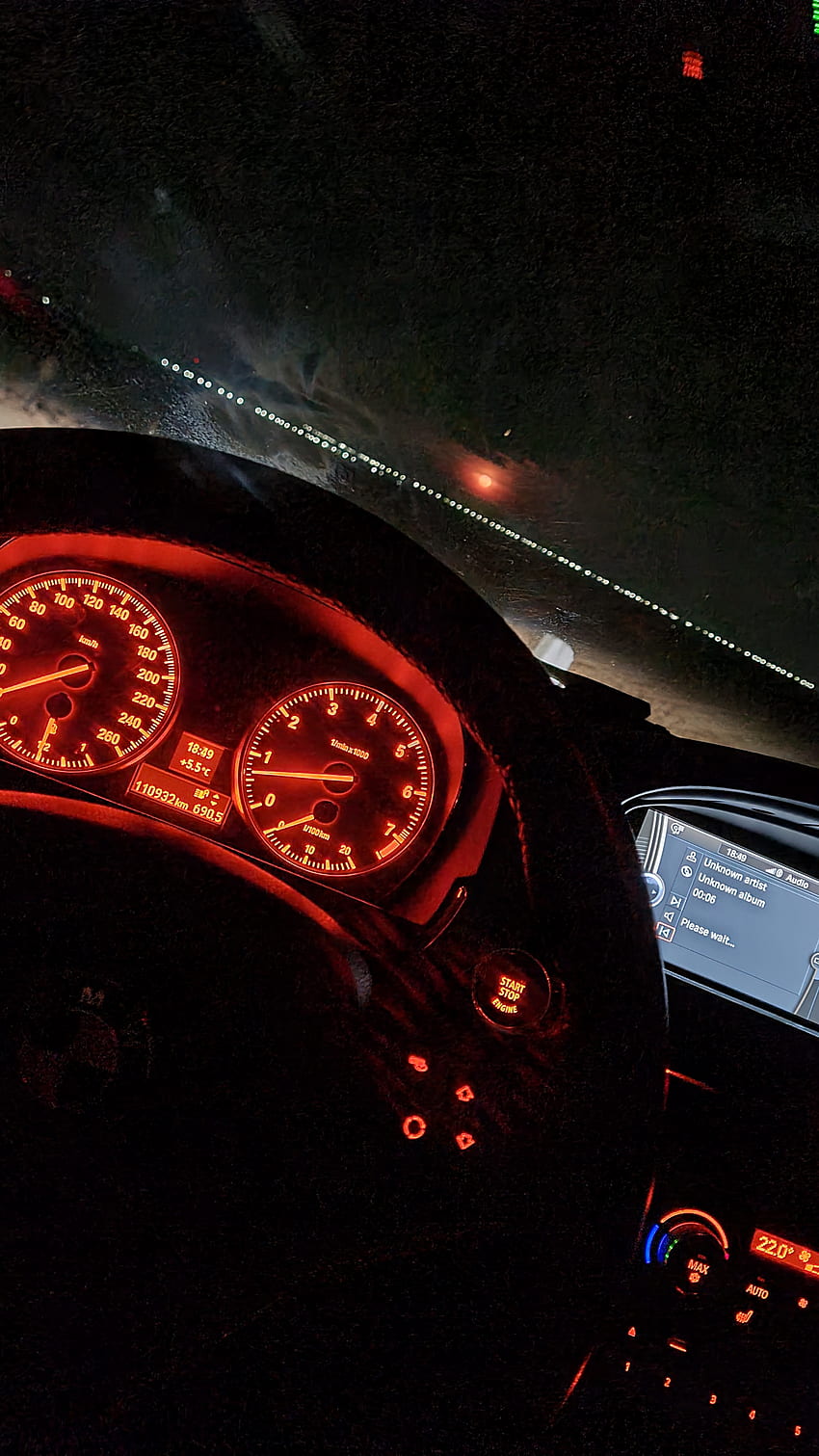 BMW e92, iluminación automotriz, manómetro fondo de pantalla del teléfono
