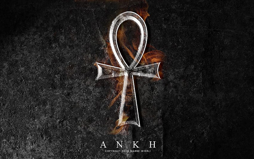 Ankh . Ankh, ägyptischer Ankh und Vampir-Ankh-Hintergrund, ägyptisches Symbol HD-Hintergrundbild