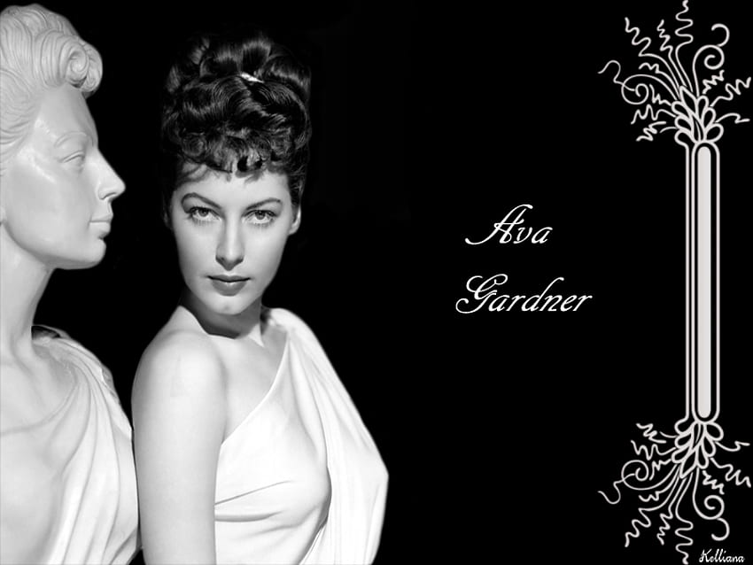 Ava Gardner, fifties, 50s, fortys, goddesses of the silver screen, film, 40s, actresses, beauty, black and white, movie, golden era, women, female HD wallpaper