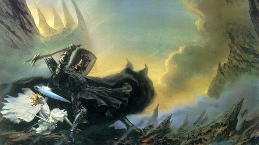 J. R. R. Tolkien, El Silmarillion, Morgoth, Arte fantástico, John Howe / y móvil, J.R.R Tolkien fondo de pantalla