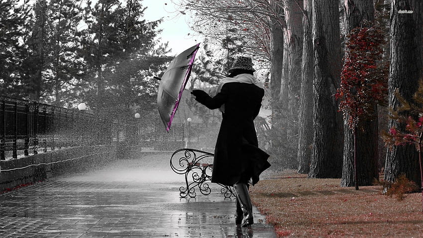 Rain, Woman in the Rain HD wallpaper | Pxfuel