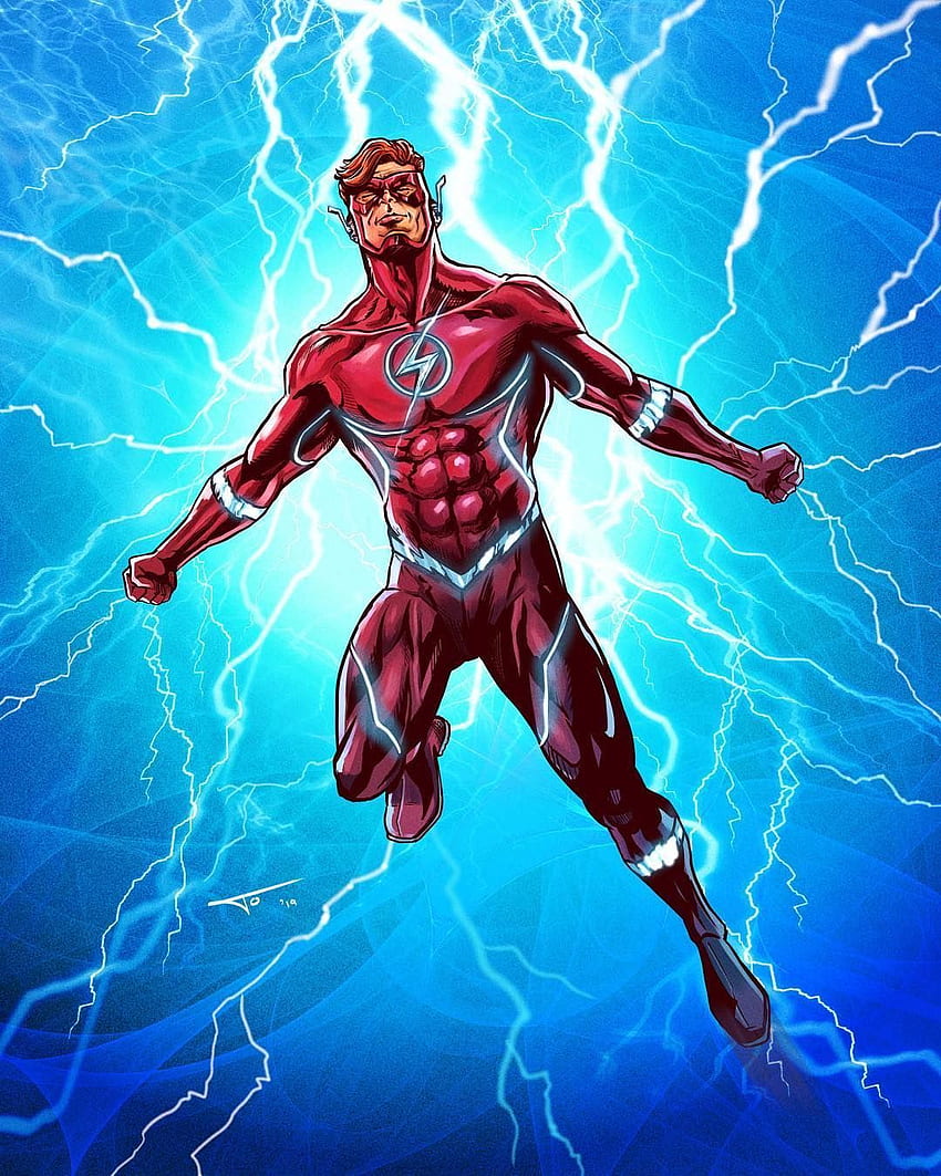 Wally West: The Once & Future Flash от Хосе Молестина. Flash комикси, Flash dc comics, Dc comics art, Wally West Rebirth HD тапет за телефон