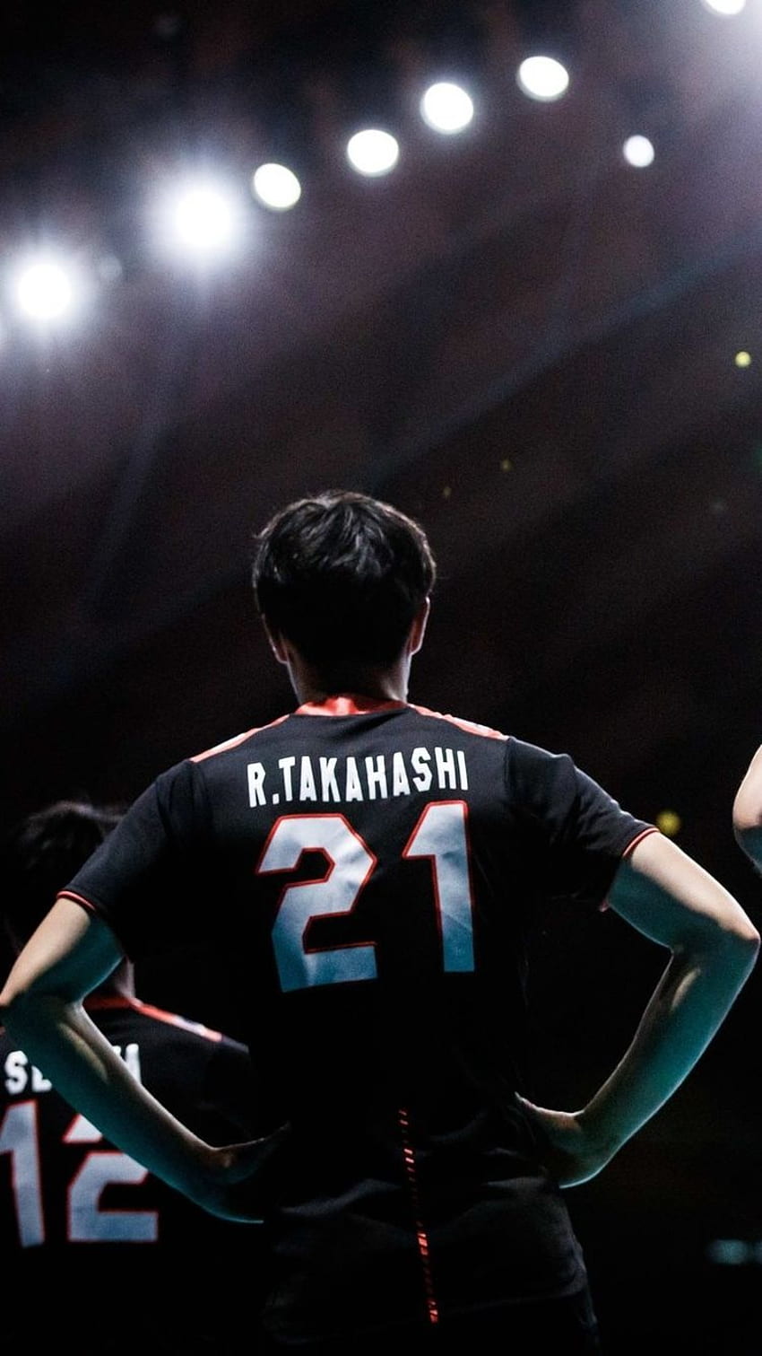 Идеи на Ран Такахаши през 2022 г. такахаши, японски волейболен отбор, волейболен отбор HD тапет за телефон