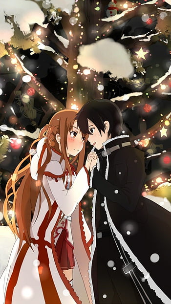 Merry neko christmas anime girl HD phone wallpaper  Peakpx