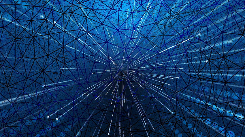 Artistic Digital Blue Web U HD wallpaper
