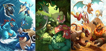 Pokemon, Charizard, Blaziken, Typhlosion, Infernape, Emboar, Serperior ...