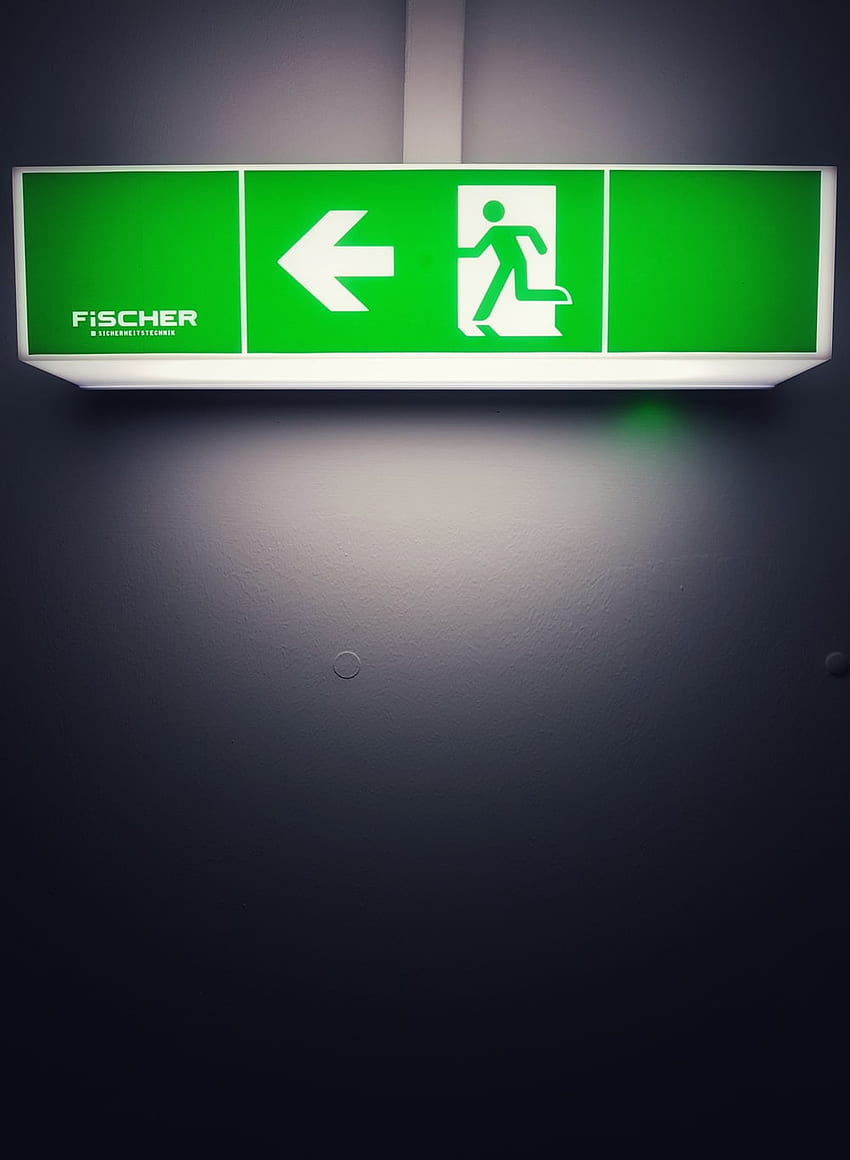 Emergency Exit , Exit Sign HD phone wallpaper