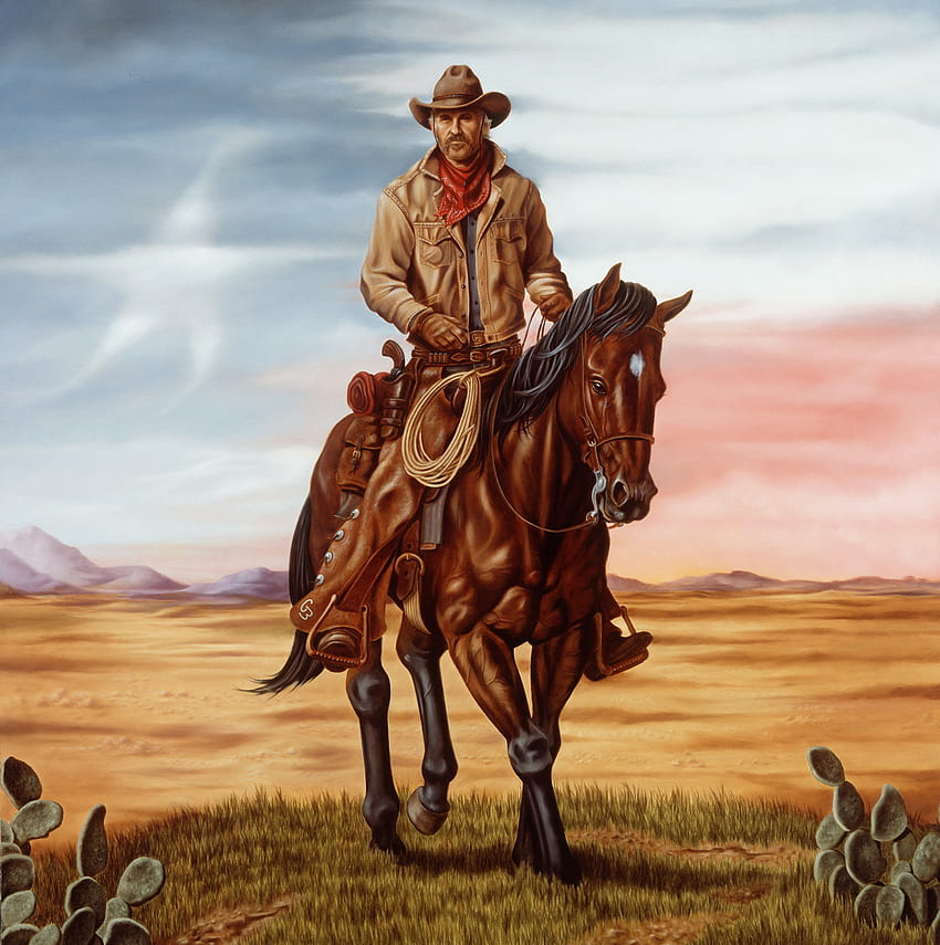 Cowboy Brown Art Wallpaper  Cowboy Aesthetic Wallpaper iPhone