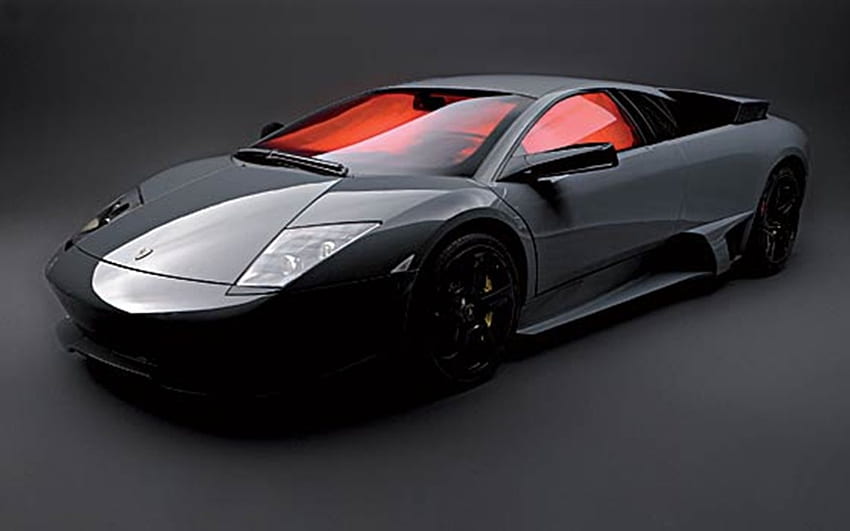 Lamborghini Murcielago ดีไซน์ สีเทา รถ สปอร์ต สุดยอด มืด วอลล์เปเปอร์ HD