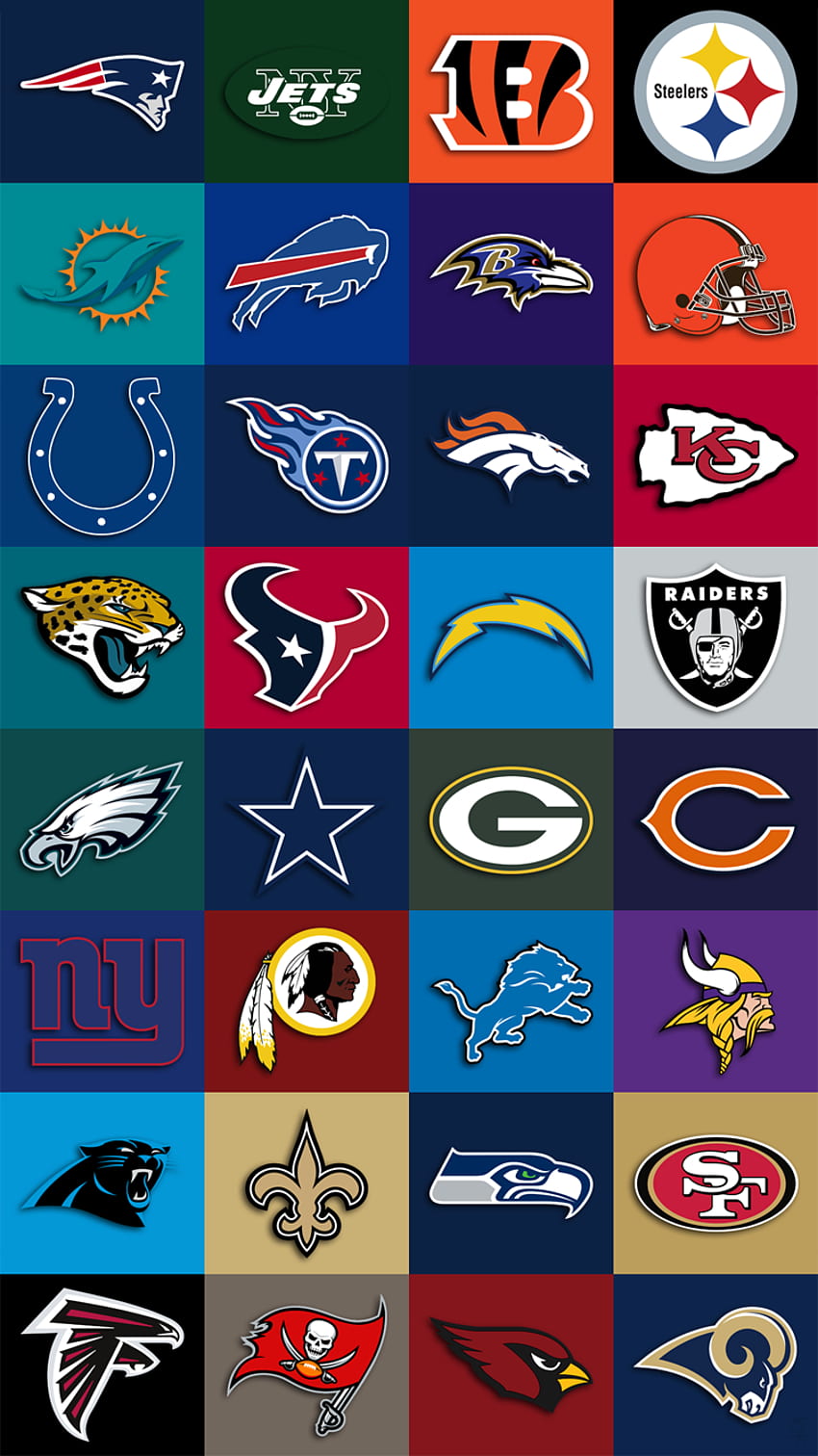NFL-Teamlogos, Sportlogos HD-Handy-Hintergrundbild