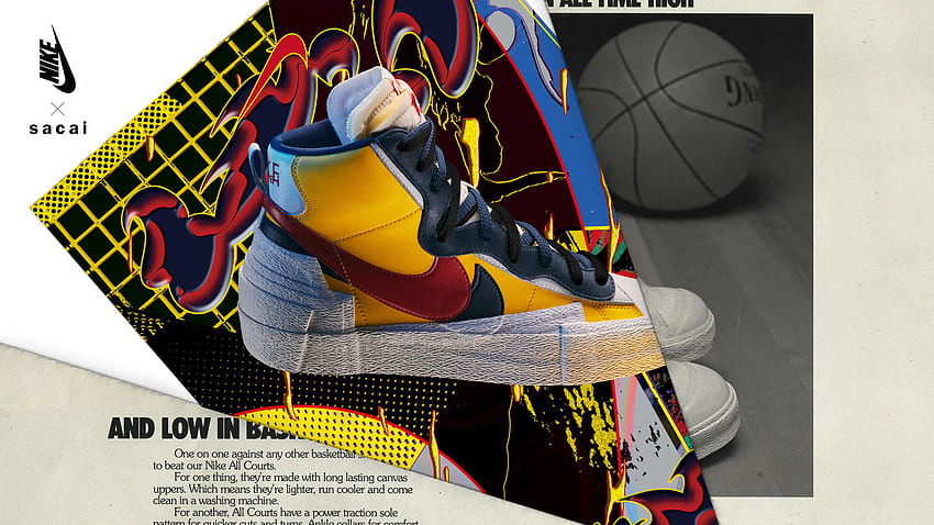 Oficjalna data premiery Nike x sacai LDWaffle i Blazer Mid — wiadomości Nike, Nike Blazer Tapeta HD