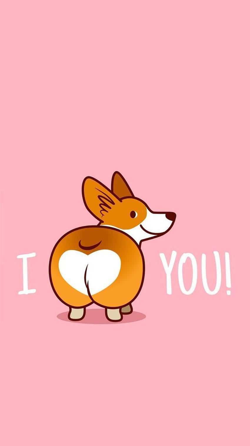 Corgi love!!! ::Click here to cute, Dog Cartoon HD phone wallpaper | Pxfuel