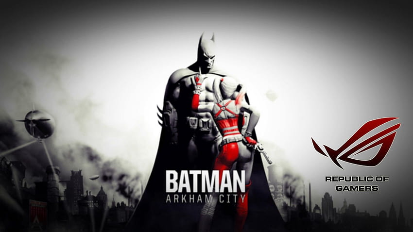 Asus Rog Republic Of Gamers - Batman Arkham City - & Background, Batman Gaming HD тапет