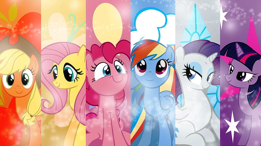 MLP:FiM Characters my little pony and background HD wallpaper