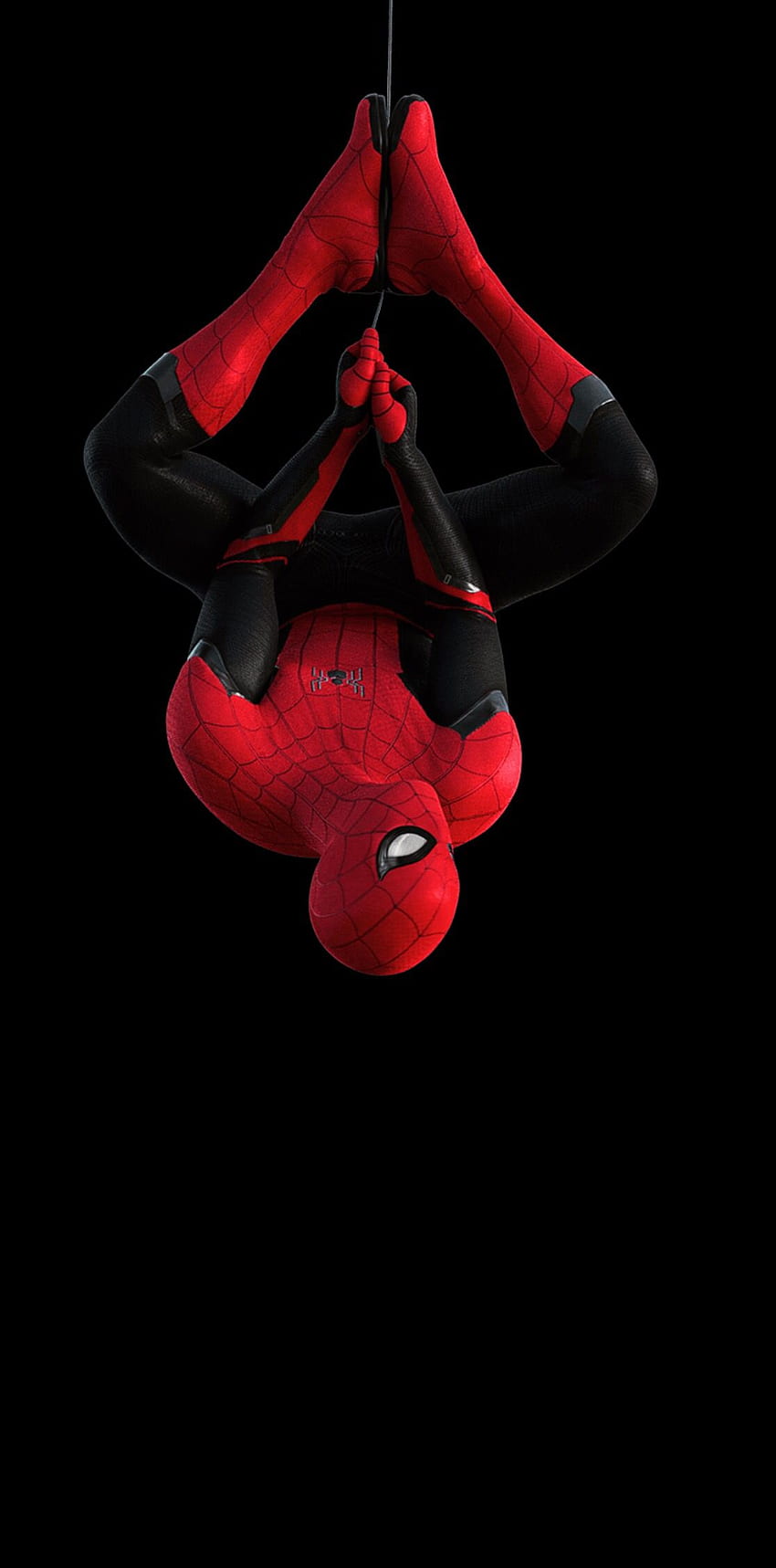 OLED Spider Man, Red Amoled HD phone wallpaper