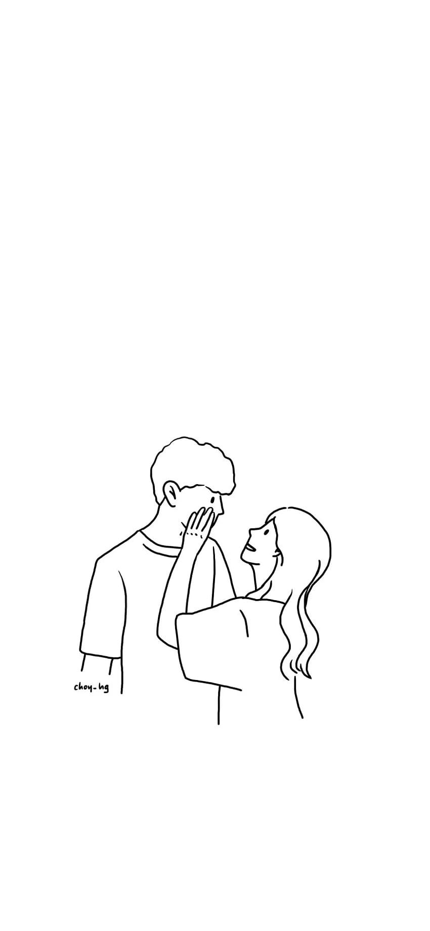 iphone background illustration illust. Cute couple art, Aesthetic , Sky aesthetic, Cute Couple Drawings HD phone wallpaper