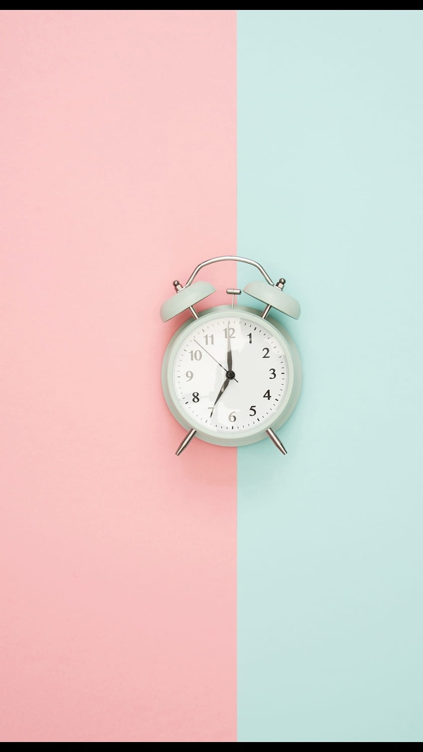 Simple, Alarm Clock, pink, blue HD phone wallpaper