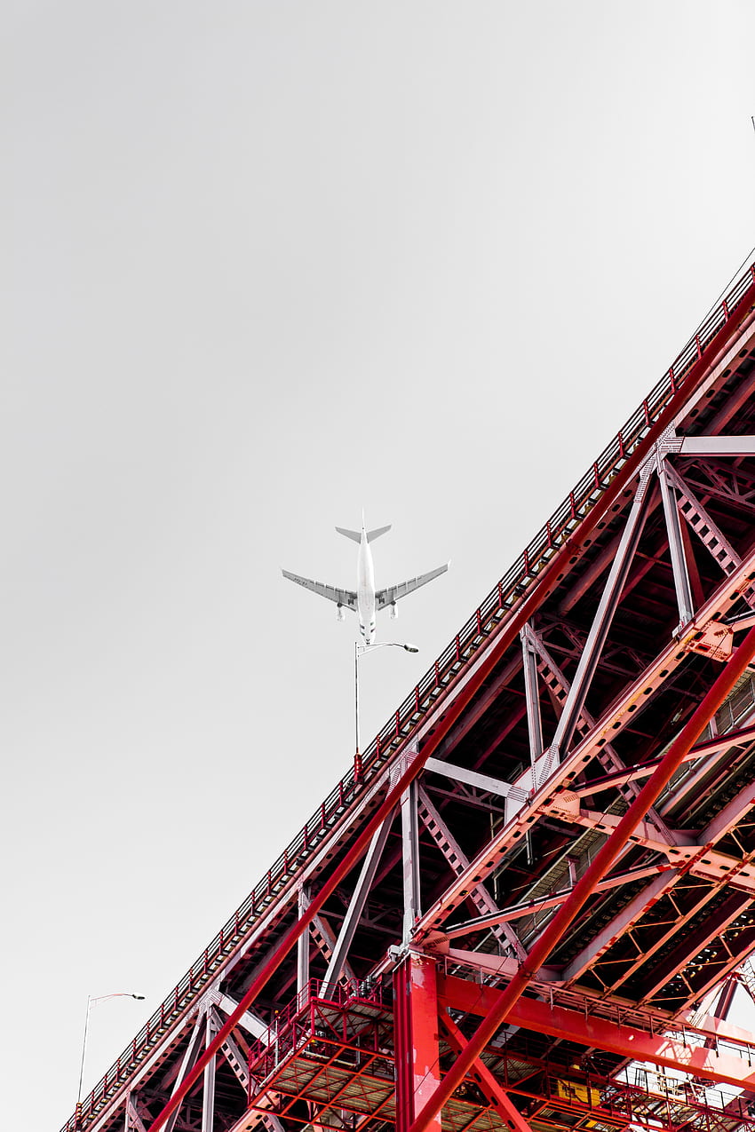 Sky, Minimalism, Flight, Construction, Design, Plane, Airplane HD phone wallpaper