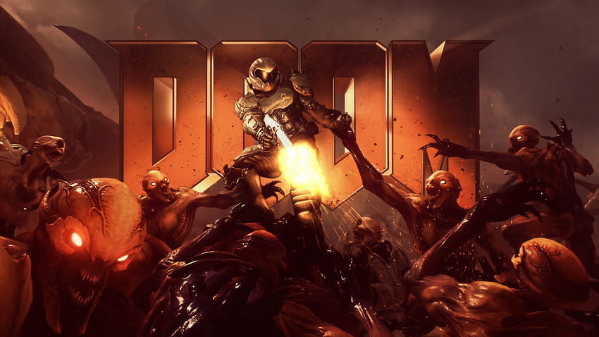 Classic Doom 2016 HD wallpaper