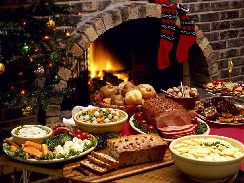 Christmas Diner , dinner, entertainment HD wallpaper