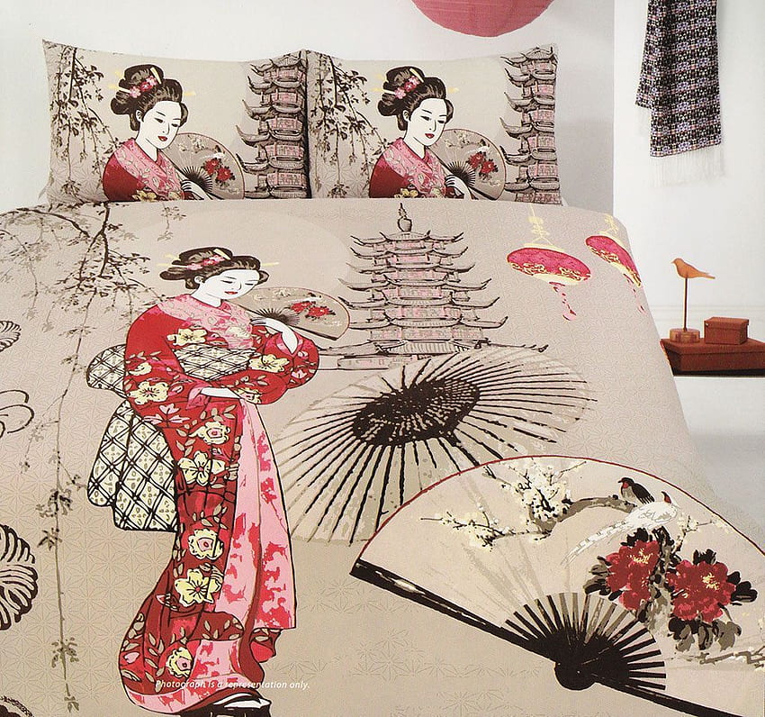 interior : Japanese Cherry Blossom Bedding Set Types Oriental, Oriental Theme HD wallpaper