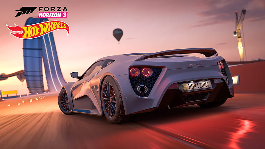 Forza Horizo​​n 3 Hot Wheels、ゲーム、、、背景、および、Hot Wheels ロゴ 高画質の壁紙