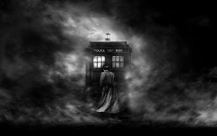Doctor Who. Dr. black and white. Doctor who tardis, Doctor HD wallpaper