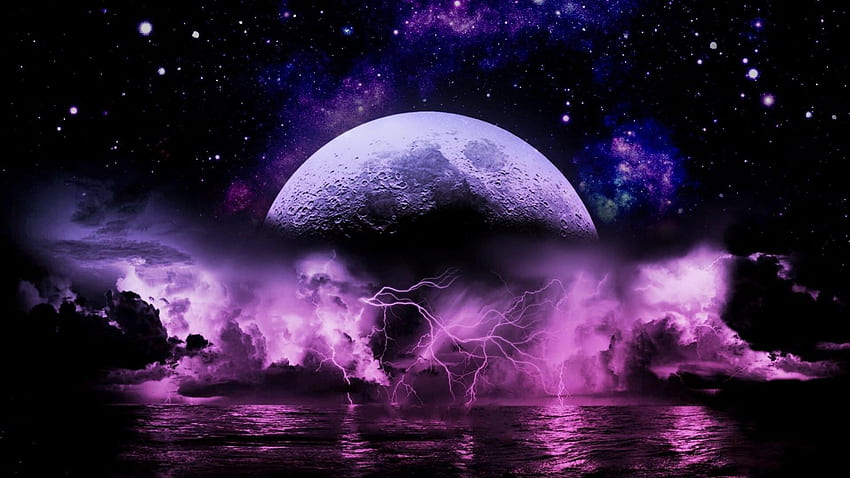 Fantasi Malam, Fantasi Bulan Wallpaper HD