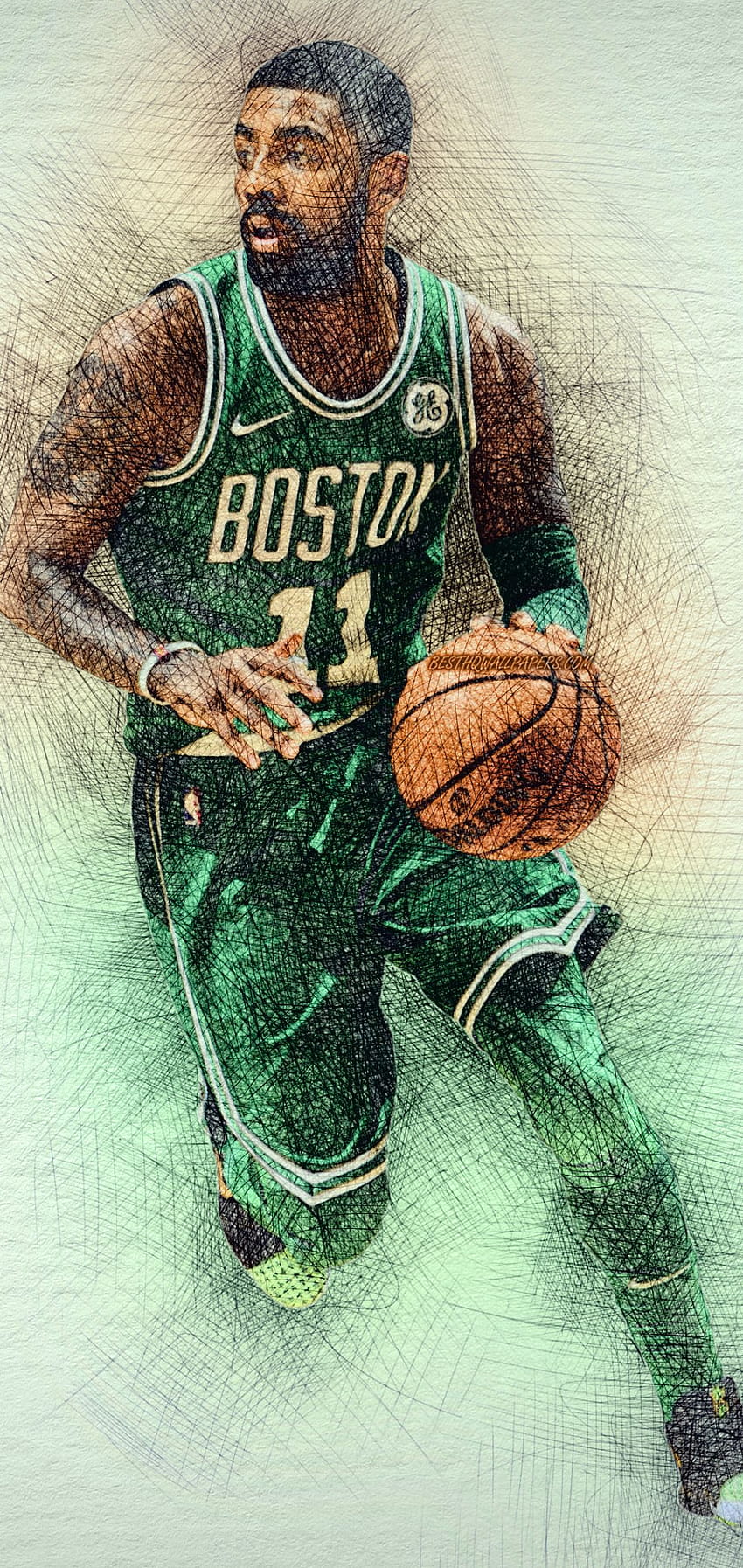 Kyrie Irving des Celtics de Boston Fond d'écran de téléphone HD
