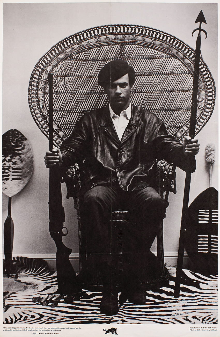 Czarne Pantery: sztuka i historia . Wiklinowe krzesła, przyjęcie Czarnej Pantery, Leroy Eldrige Cleaver Tapeta na telefon HD