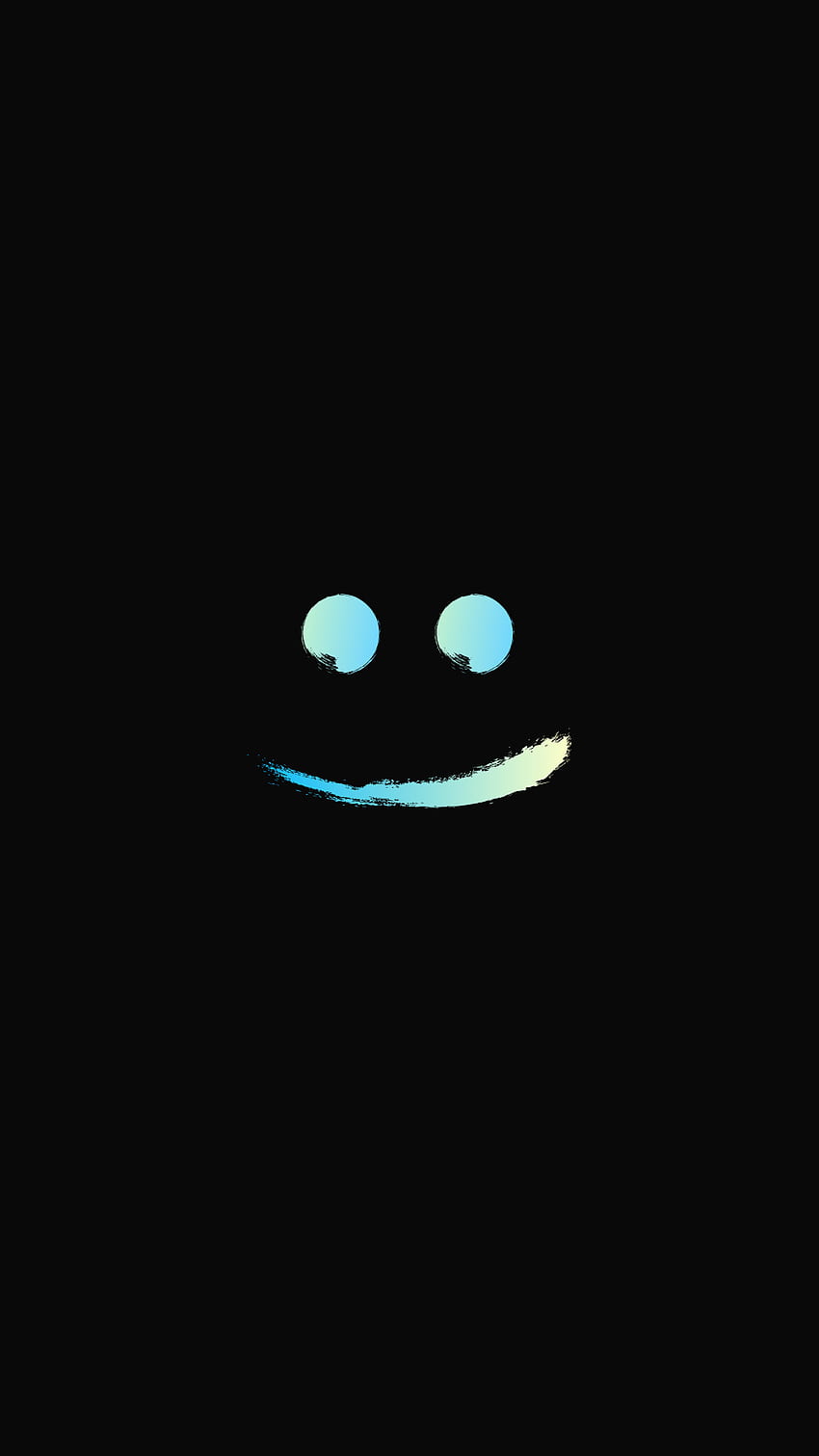 sonrisa, ojo, cabeza, azul fondo de pantalla del teléfono