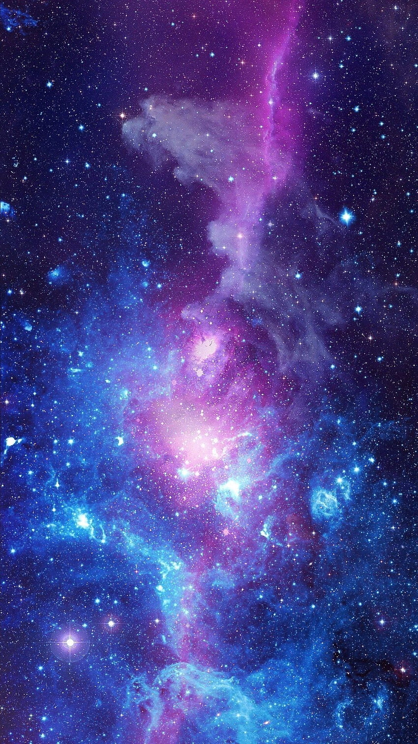 Viola Galaxy iPhone, bella galassia Sfondo del telefono HD