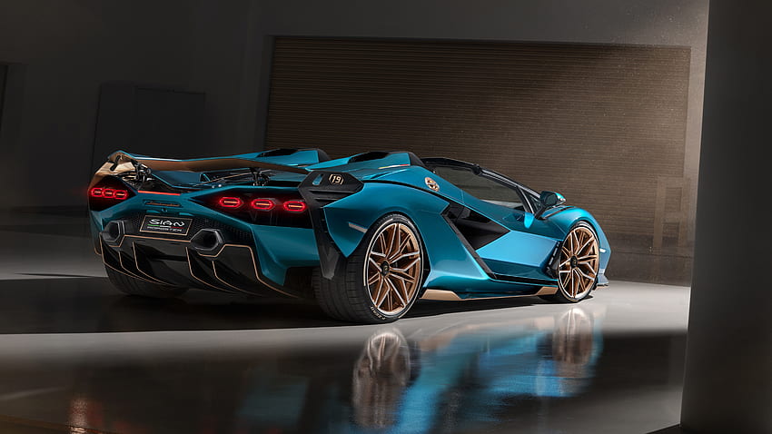 Lamborghini Sian Roadster 2020 4 . Auto . IDENTIFICACIÓN fondo de pantalla