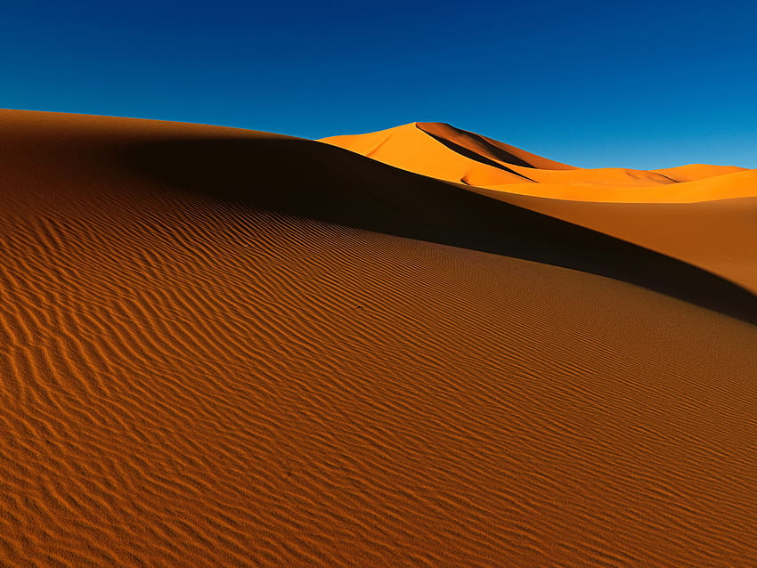 Natura, piasek, pustynia, cień, wzgórza, wydmy, linki Tapeta HD