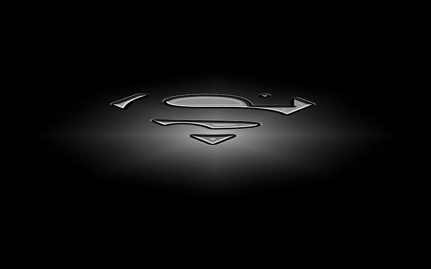 superman logo wallpaper hd black
