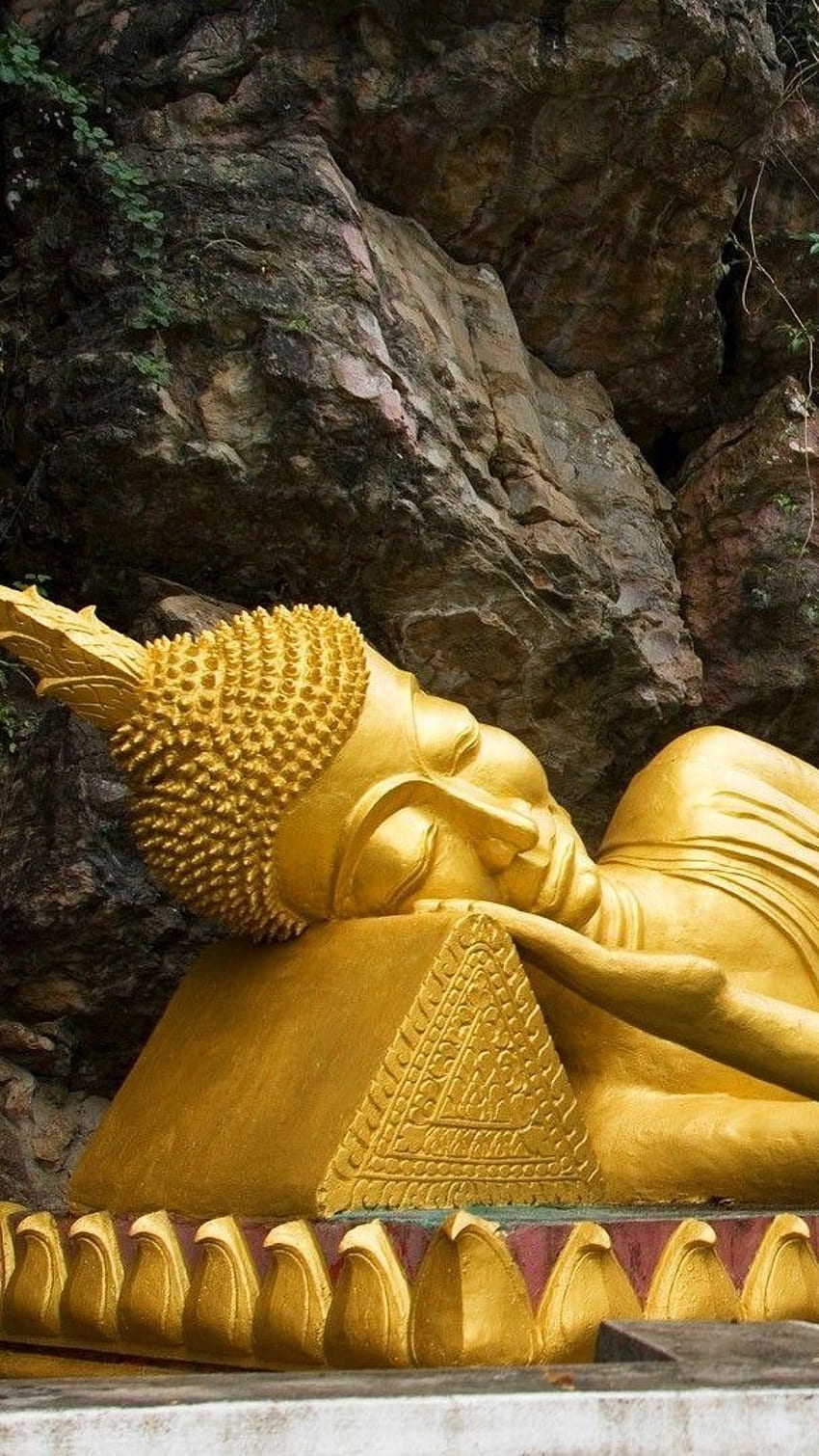 Bhagwan Buddha, Golden Statue HD phone wallpaper