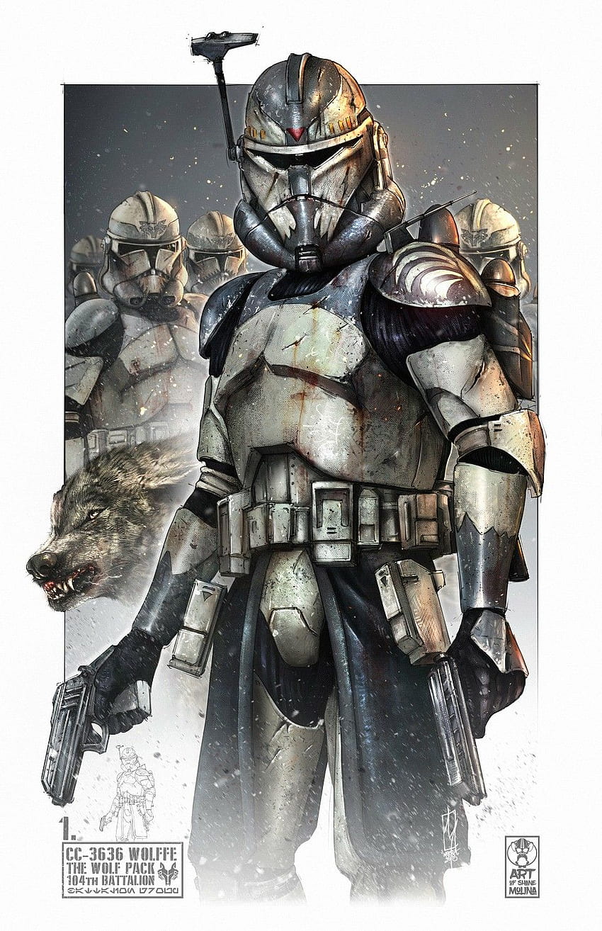 Ide Komandan Wolffe pada tahun 2021. star wars clone wars, star wars trooper, clone wars wallpaper ponsel HD