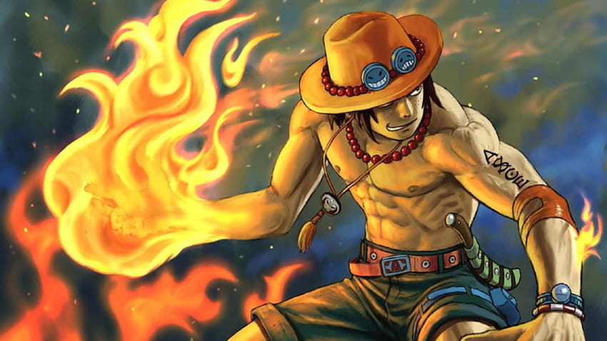 Portgas D Ace In Fiery Background HD One Piece Wallpapers  HD Wallpapers   ID 82984