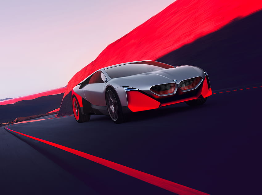 BMW Vision M Next, Concept car, hybrid sports car HD wallpaper