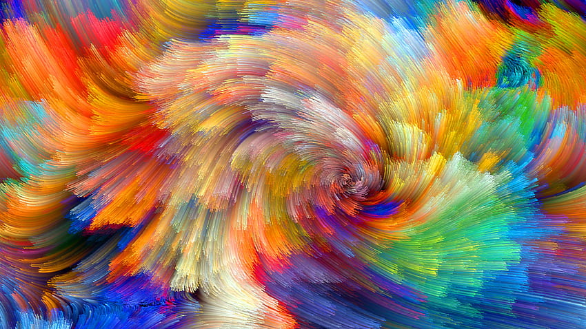 Vibrant Colorful Abstract . Studio 10, iMac HD wallpaper