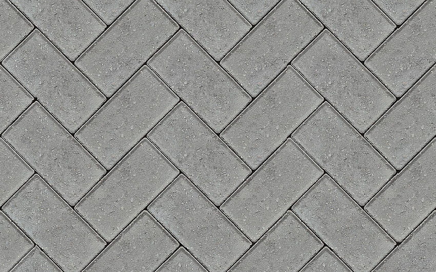 tekstury płyt chodnikowych, makro, identyczne cegły, tekstury szarych kamieni, szare płyty chodnikowe, szare tło dla rozdzielczości. Wysoka jakość Tapeta HD