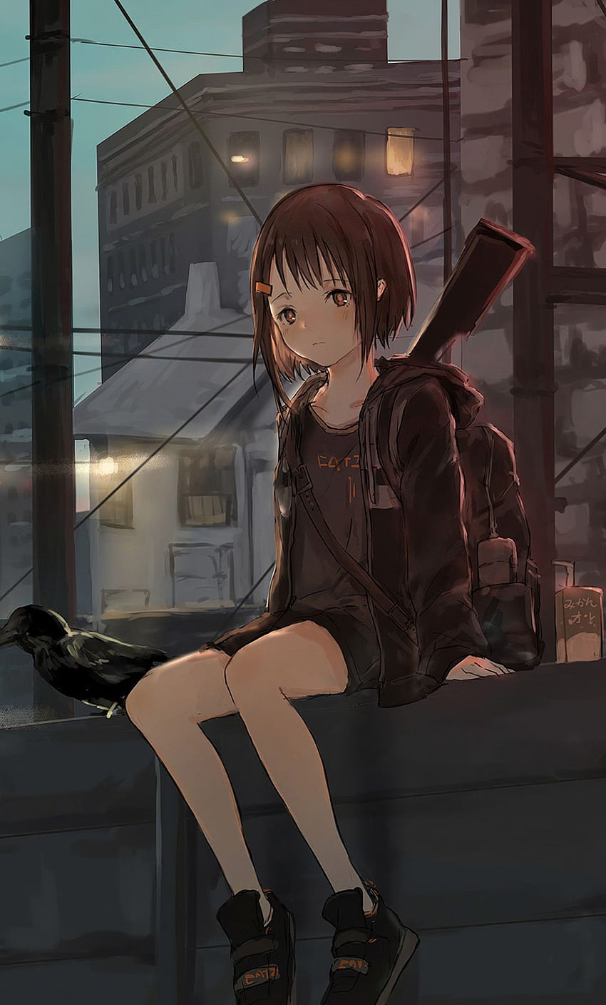 Sad girl anime alone HD wallpapers | Pxfuel