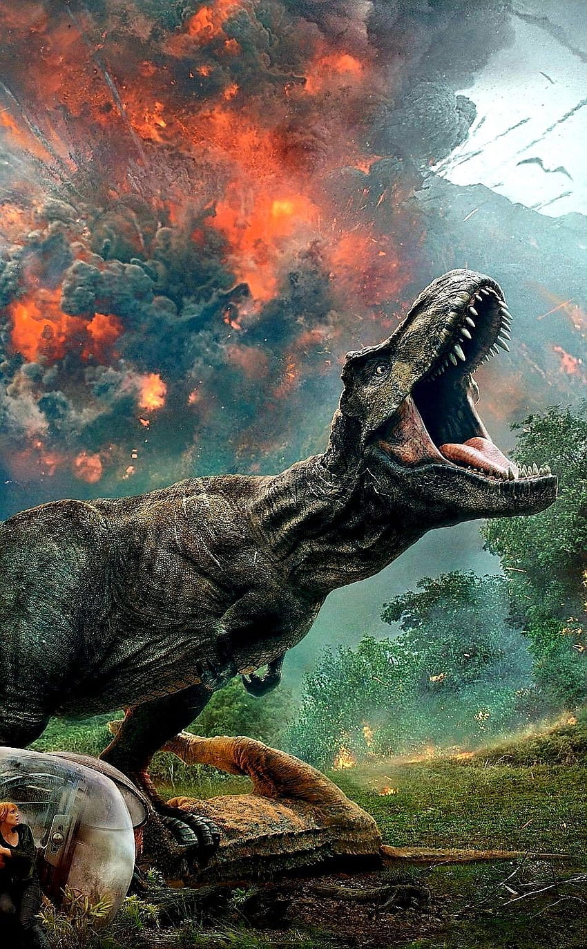 Asteroidi aiheutti dinosaurten sukupuuton 65 miljoonaa vuotta sitten, Blue Jurassic World wallpaper ponsel HD