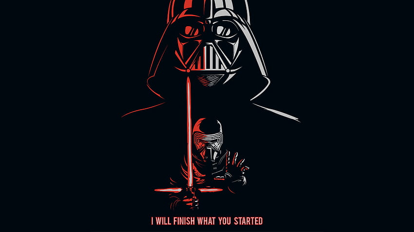 Darth Vader, Kylo Ren, Star Wars, Popular quotes HD wallpaper