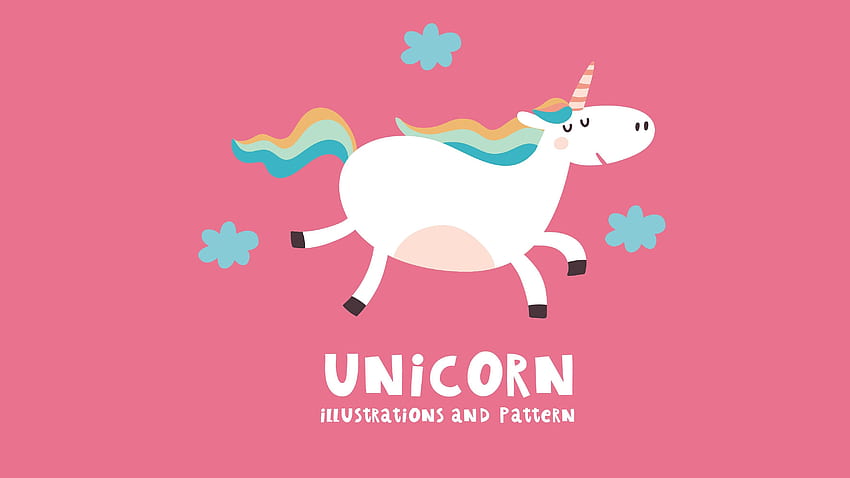 Unicorn and Background, Cartoon Unicorn HD wallpaper | Pxfuel