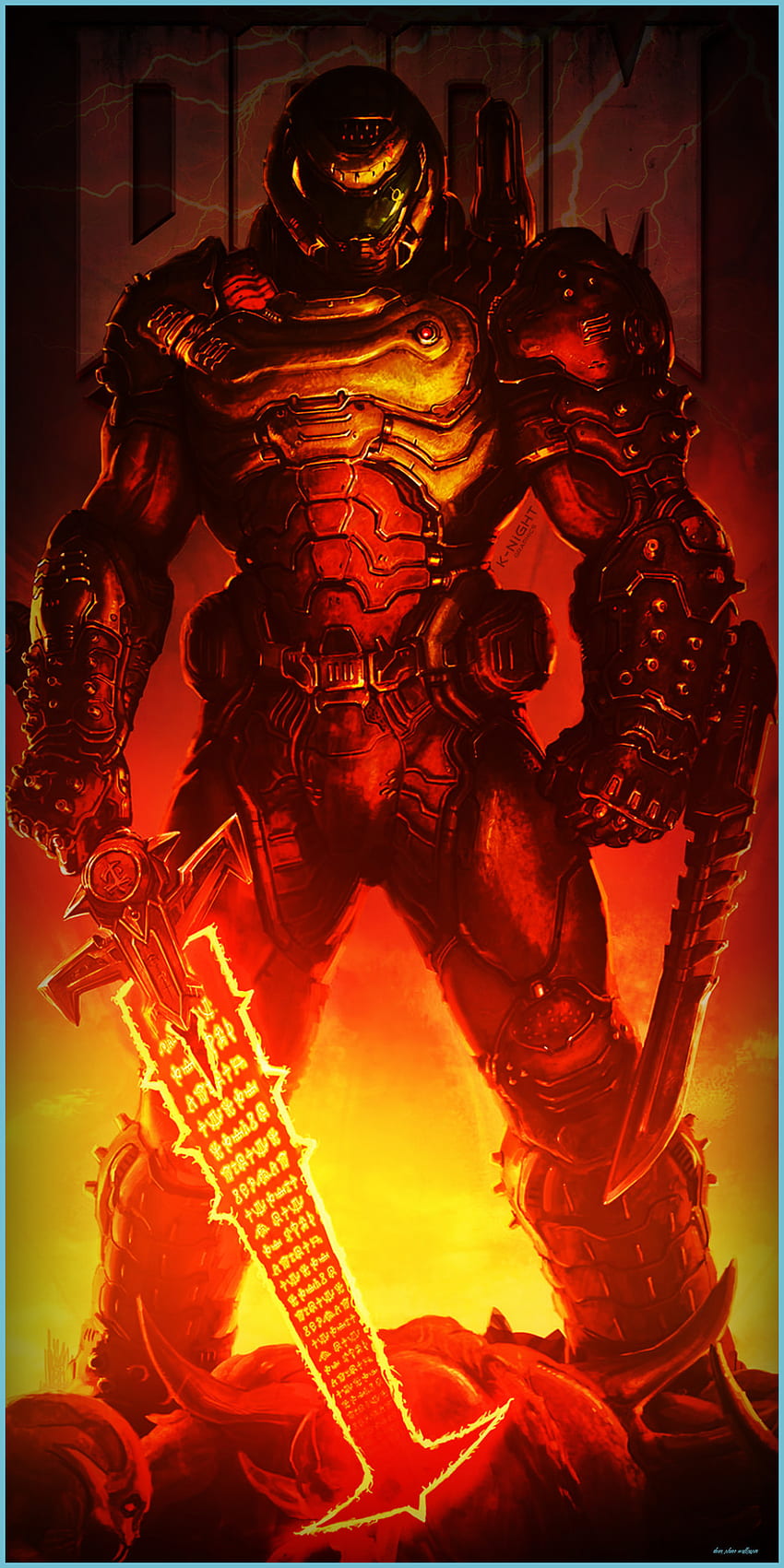 Bearbeiten Doom Slayer Phone von JackTheKnight - Doom Phone, Doom Mobile HD-Handy-Hintergrundbild